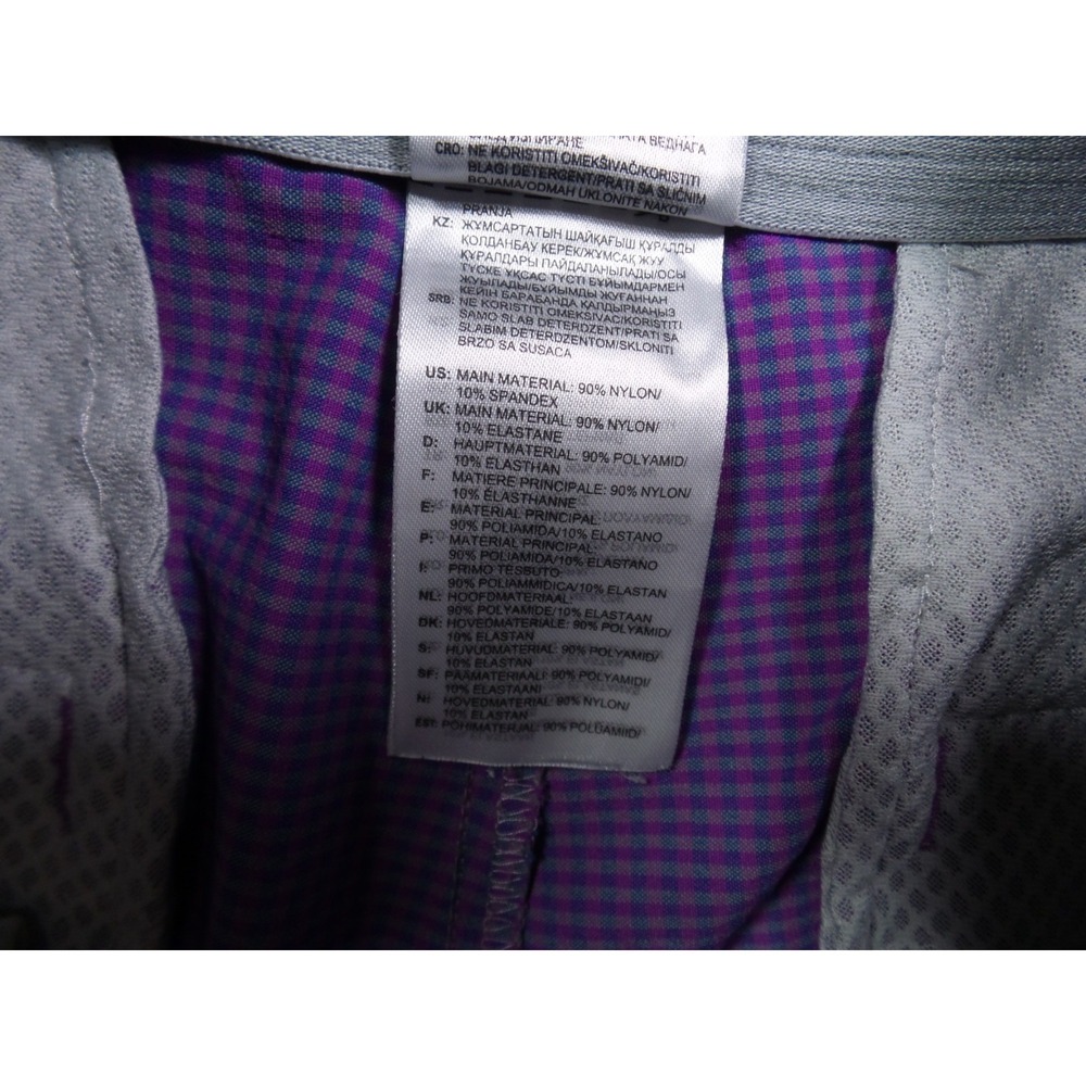Adidas Golf Shorts Mens Size 32 Purple Ultimate 365 Gingham Plaid Stretch - Picture 14 of 14